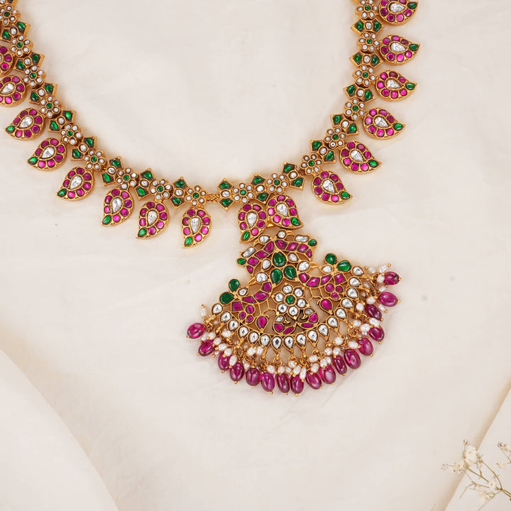Shinning Kundan Long Necklace