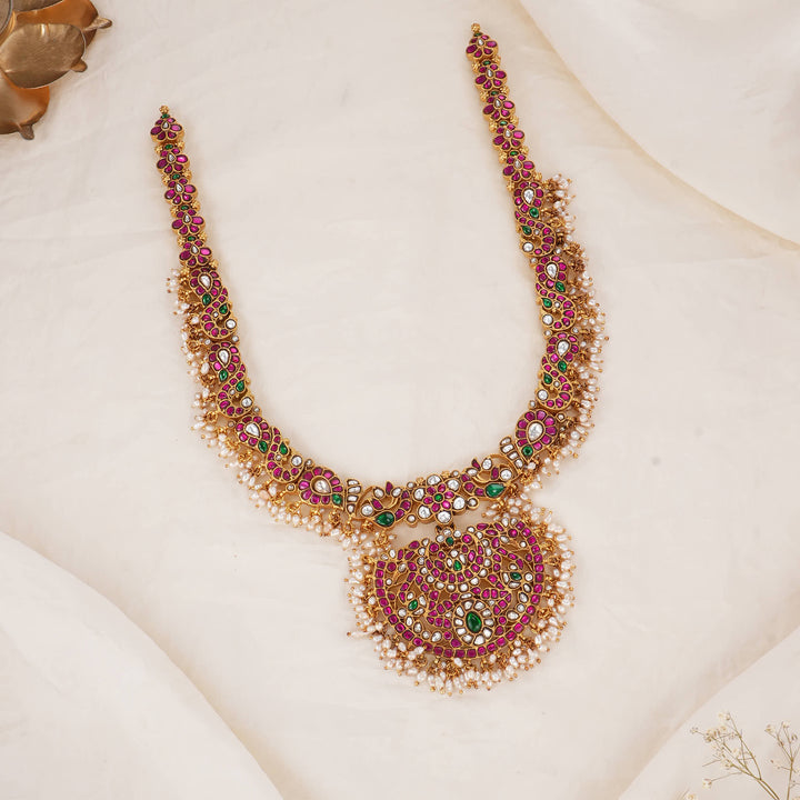 Liyasri Kundan Long Necklace
