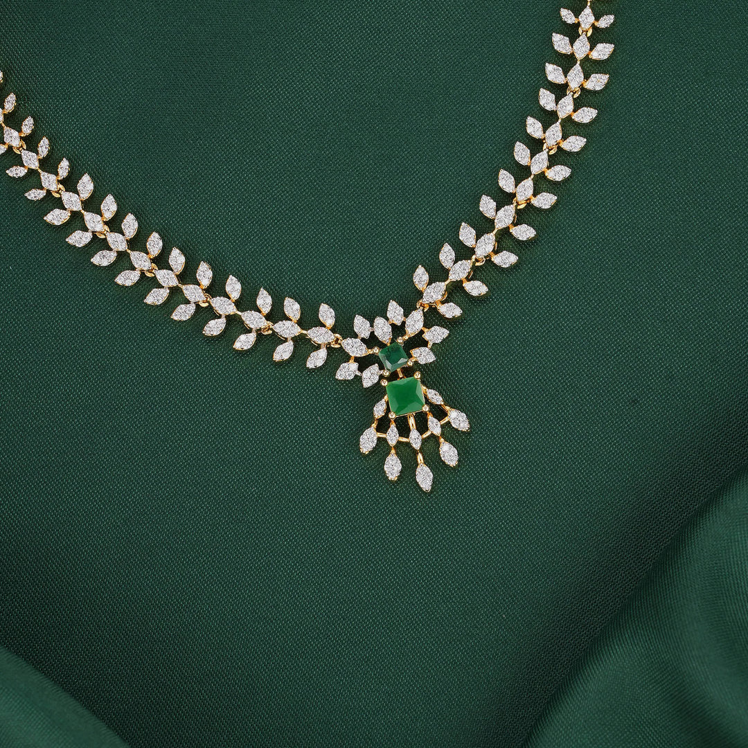 Charika Diamond Design Short Necklace