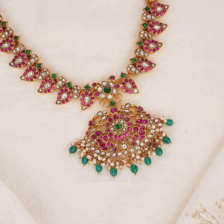 Catchy Kundan Long Necklace