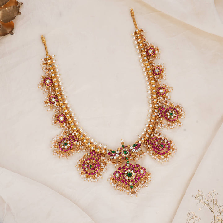Liyasri Kundan Long Necklace