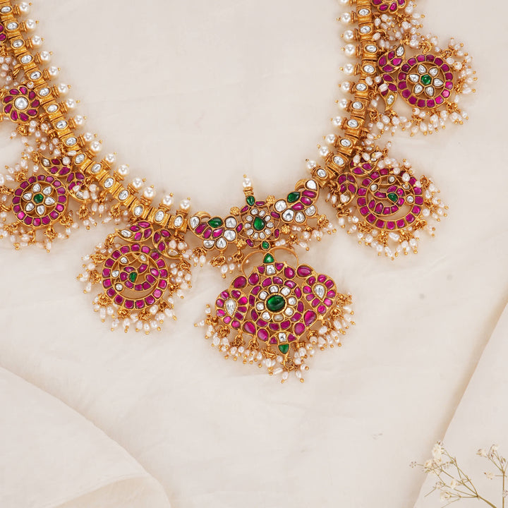 Liyasri Kundan Long Necklace