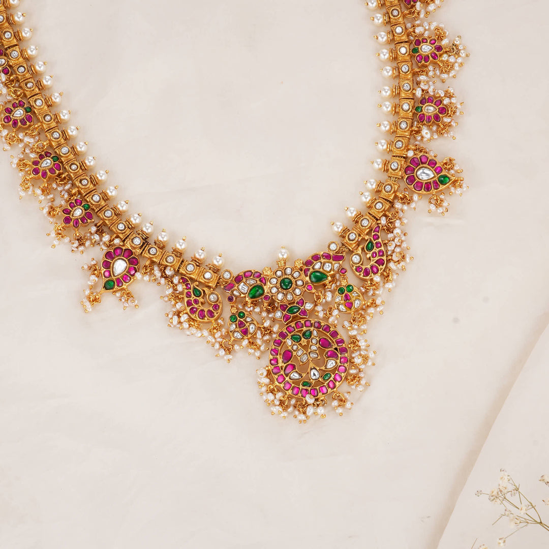 Lahitha Kundan Long Necklace