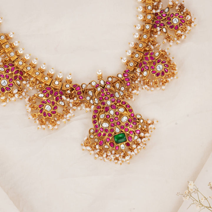 Traditional Kundan Long Necklace