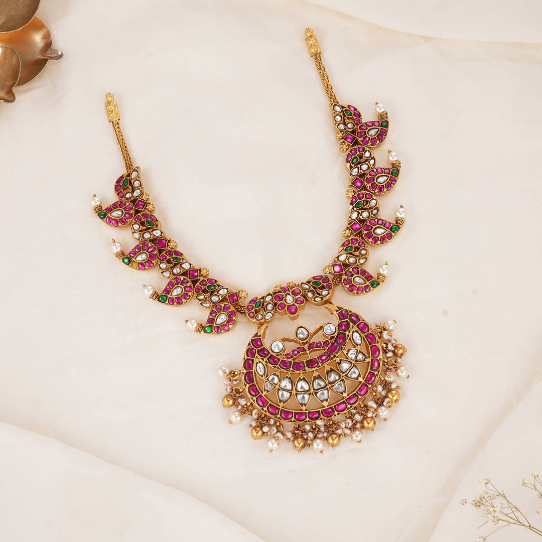 Mango Designed Kundan Short Necklace
