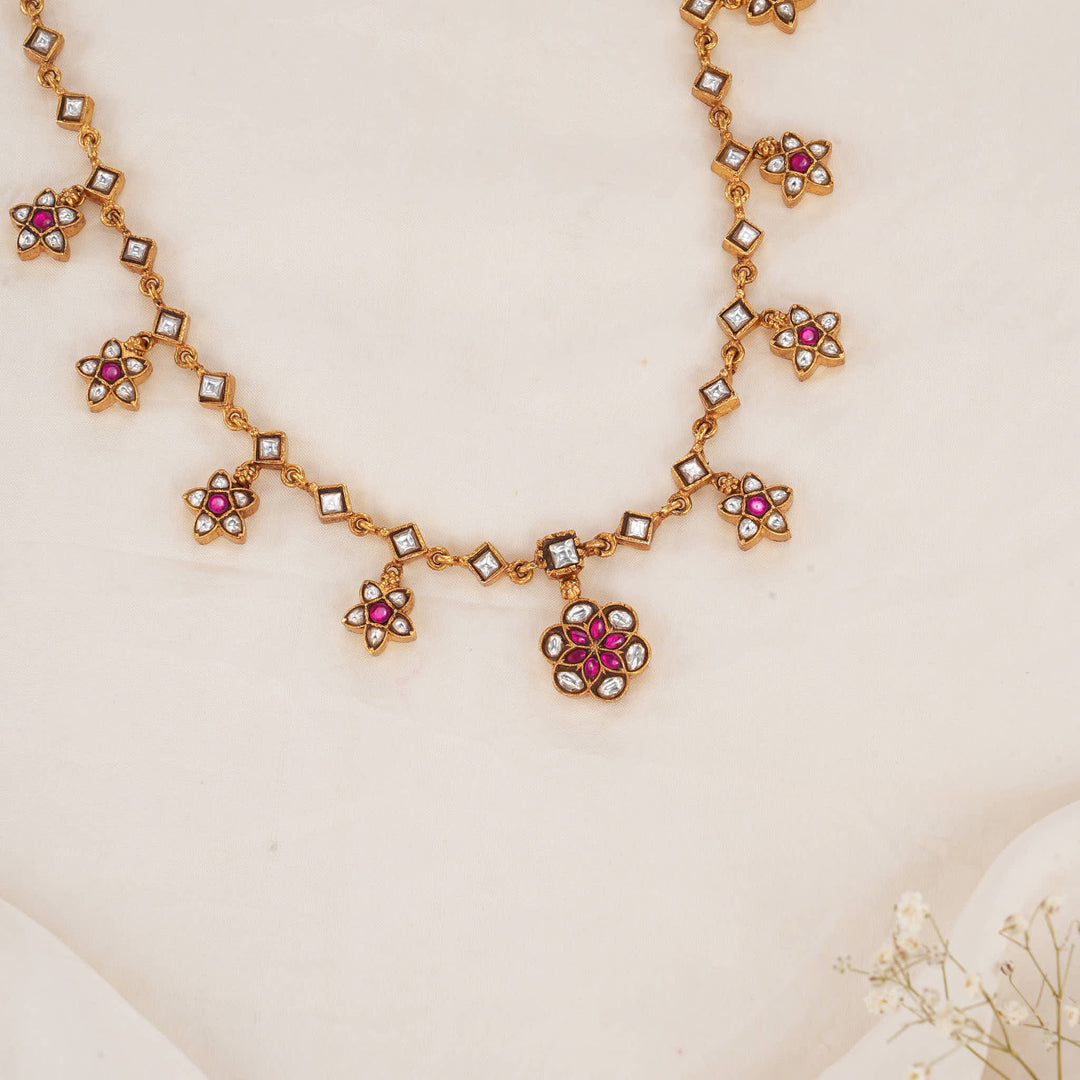 Shivarikha Kundan Short Necklace
