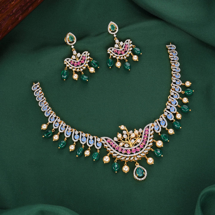 Ghazal Diamond Design Necklace Set