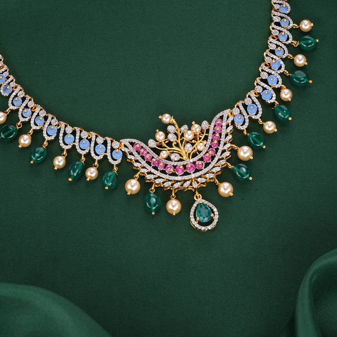 Ghazal Diamond Design Necklace Set