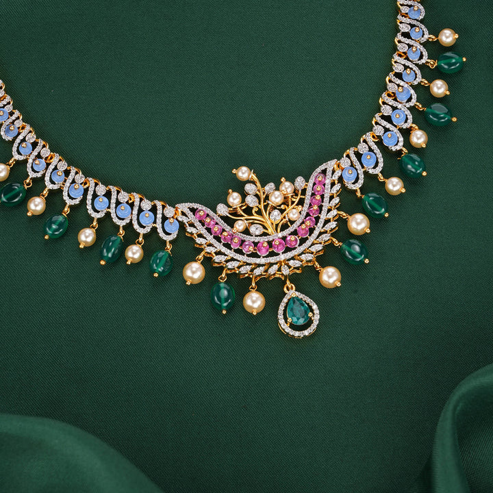 Ghazal Diamond Design Necklace Set