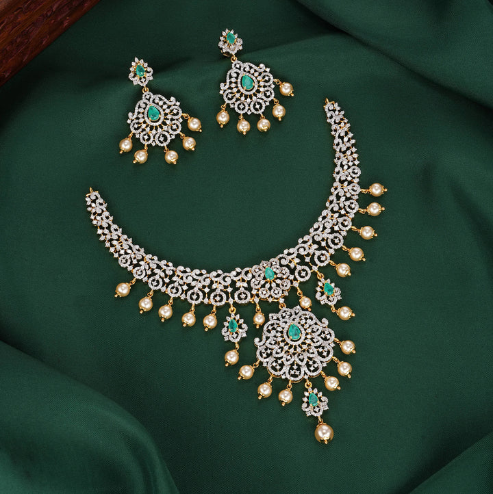 Sherikha Diamond Design Necklace Set