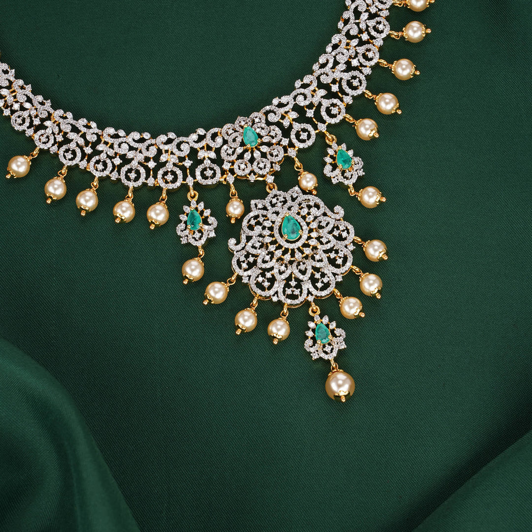 Sherikha Diamond Design Necklace Set