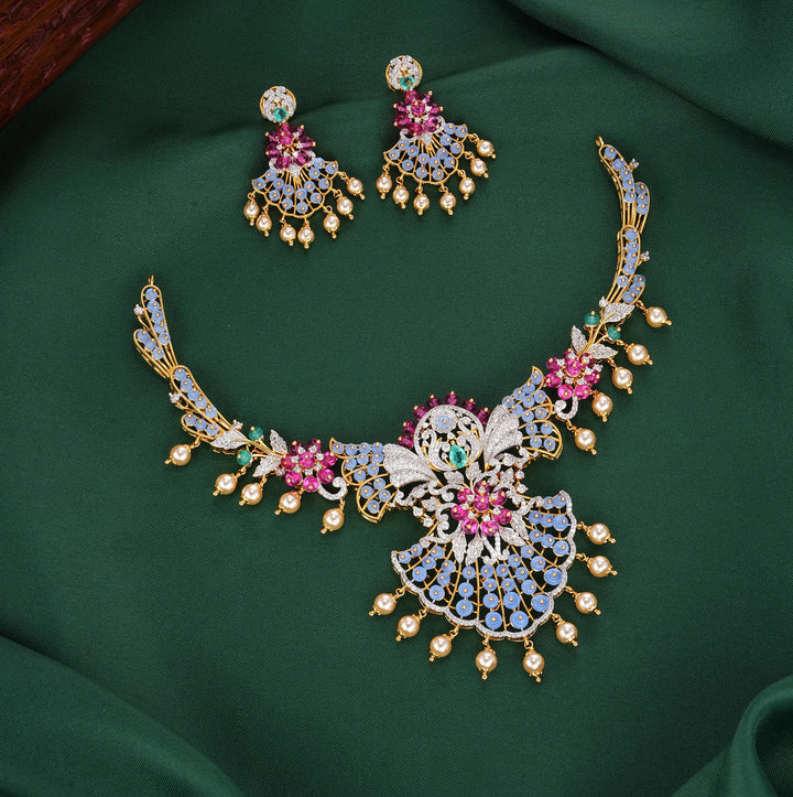 Amazing Diamond Design Necklace Set