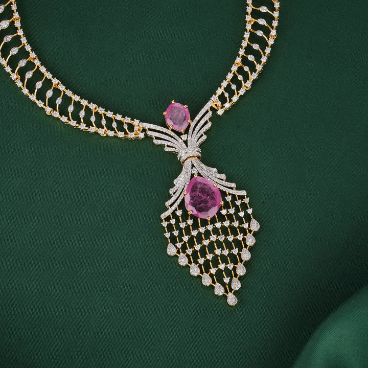 Lavish Diamond Design Necklace Set