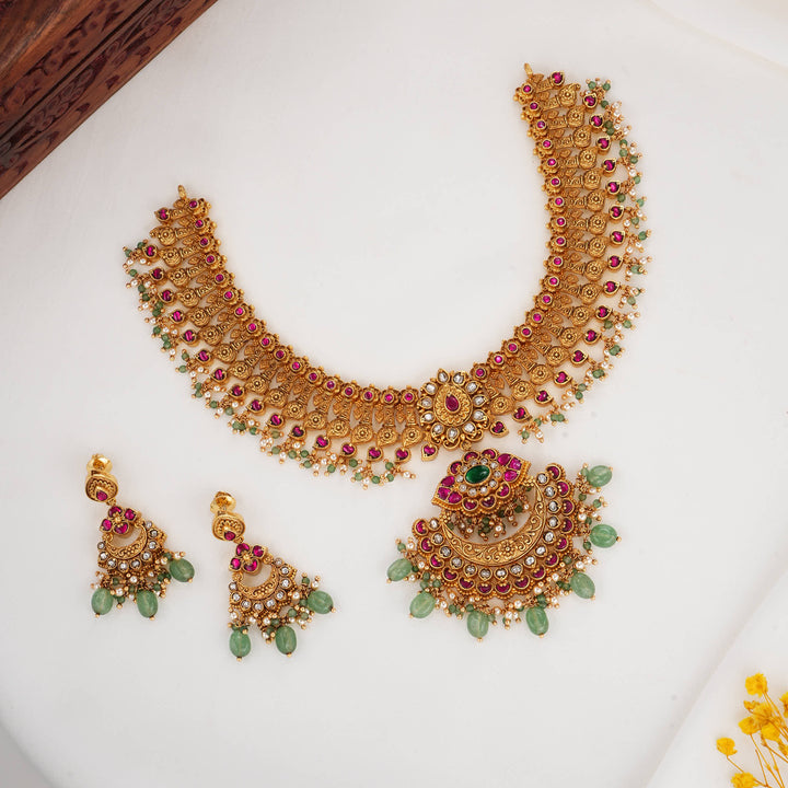Zivara 3D Spl Short Necklace Set