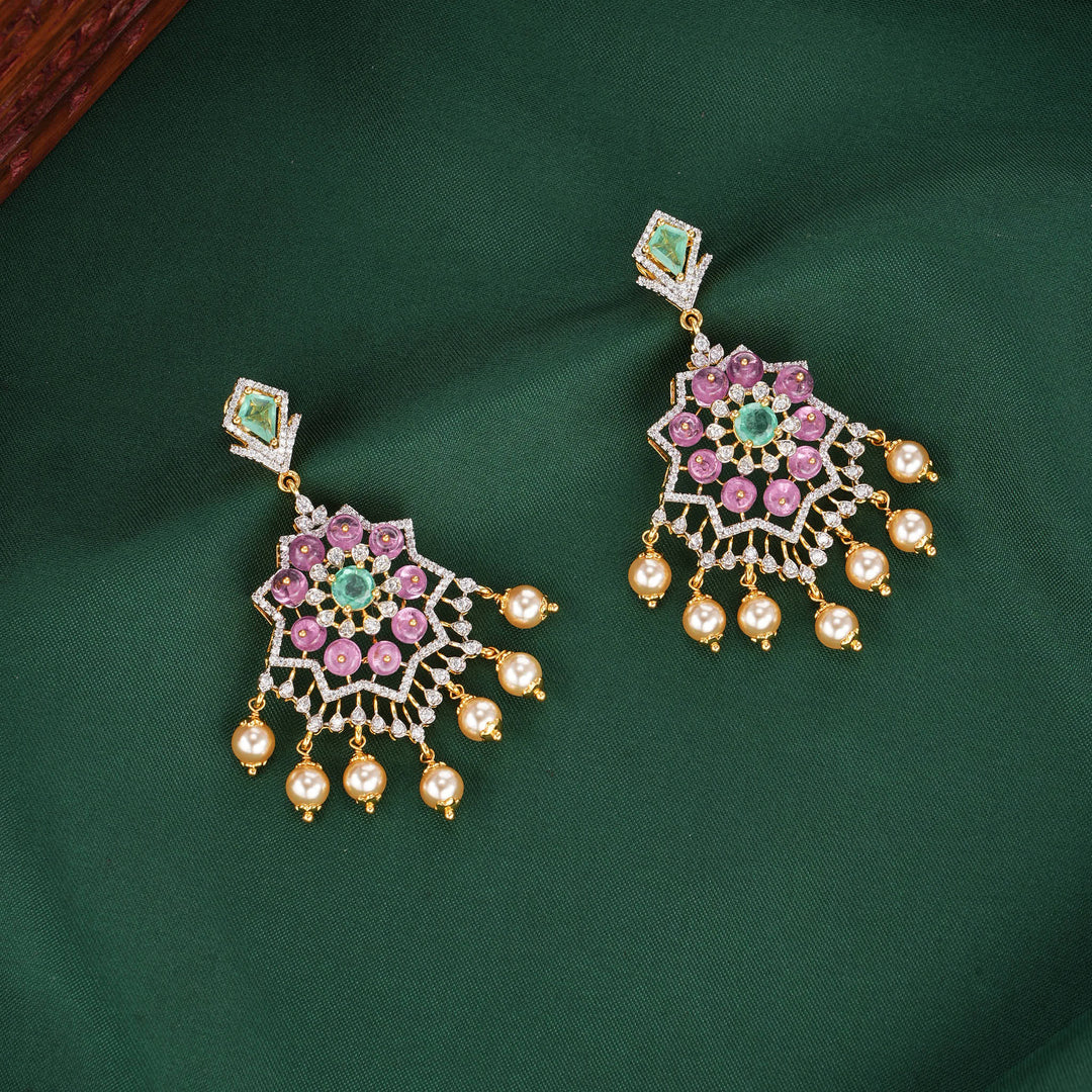 Praanika Diamond Design Necklace Set