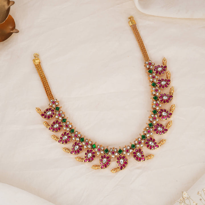 Mango Design Kundan Short Necklace