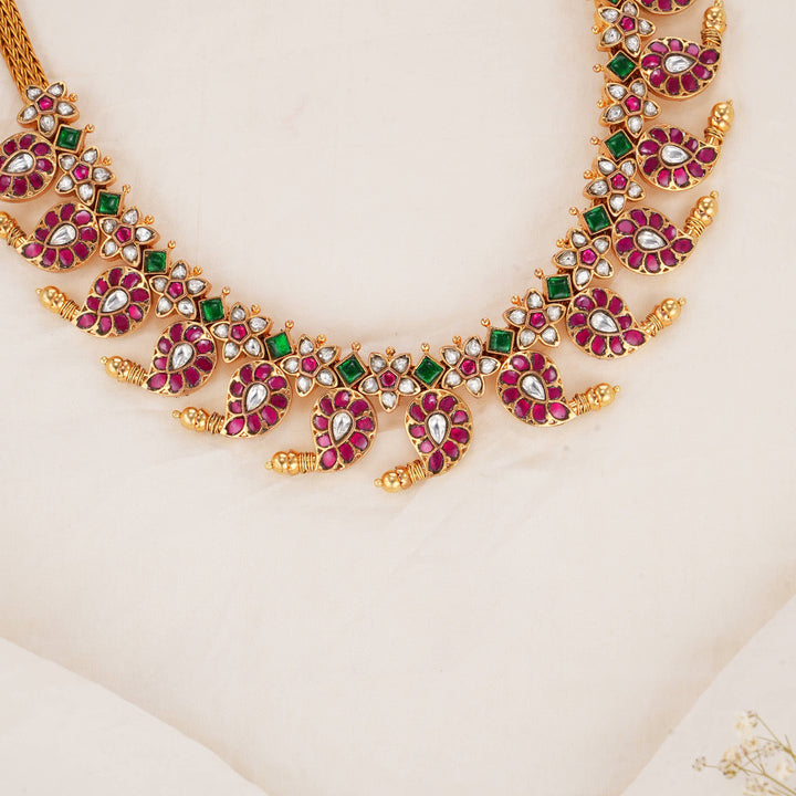 Mango Design Kundan Short Necklace