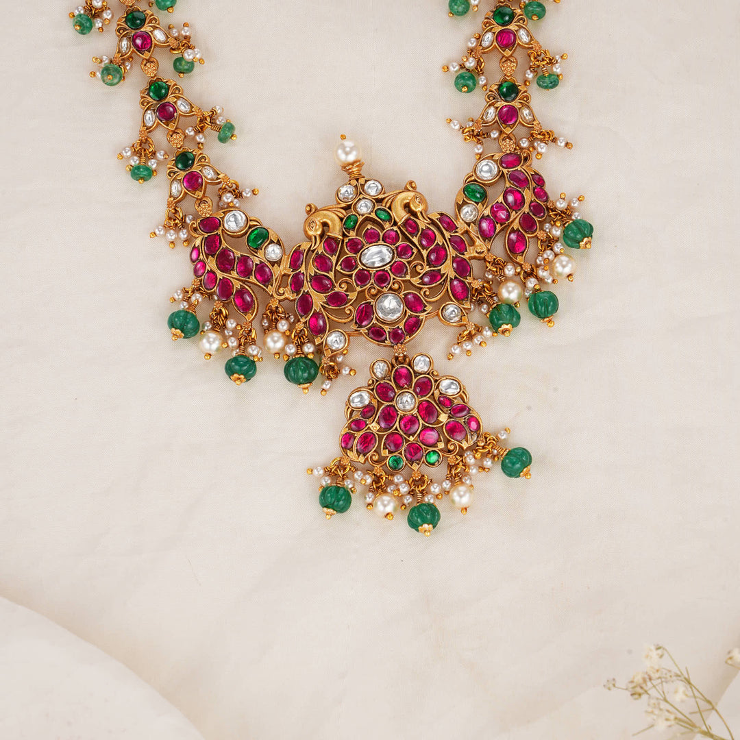 Sharvika Kundan Long Necklace
