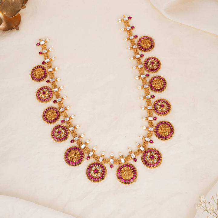 Dhansikaa Kundan Long Necklace
