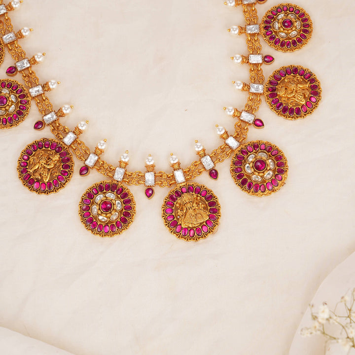 Dhansikaa Kundan Long Necklace