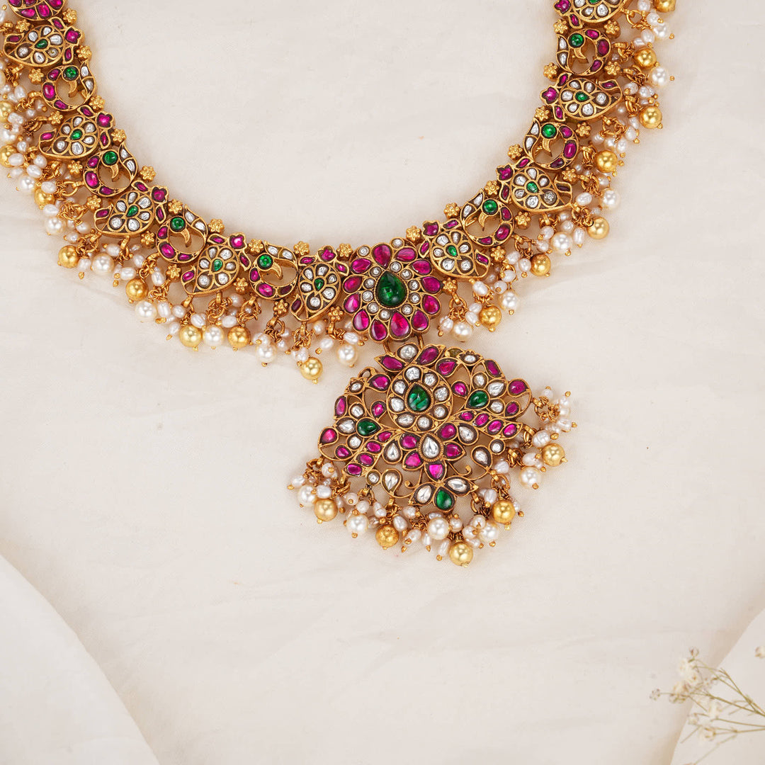 Vibrant Kundan Long Necklace
