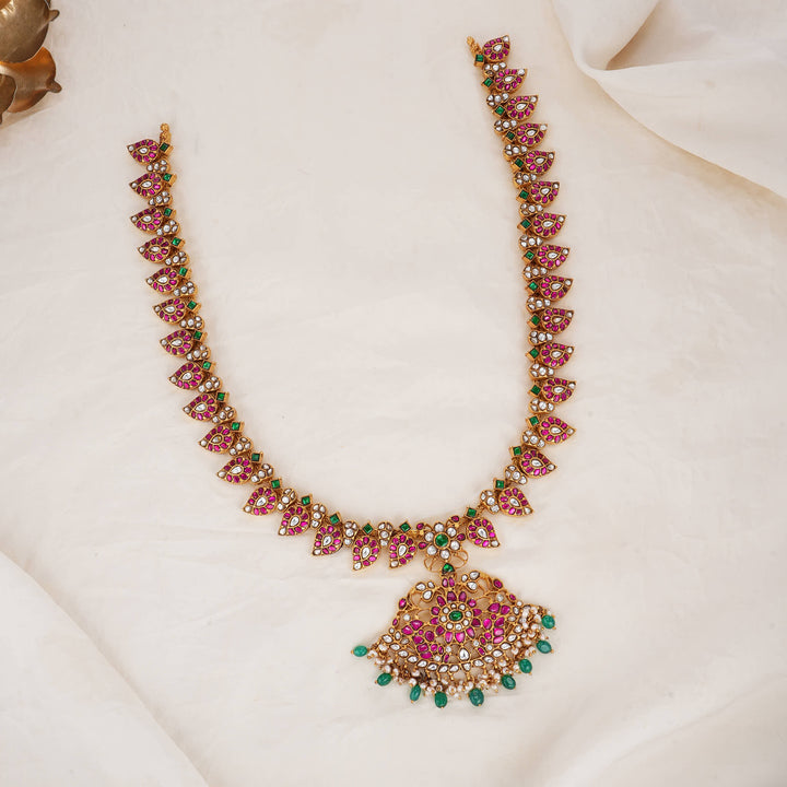 Asvikaa Kundan Long Necklace