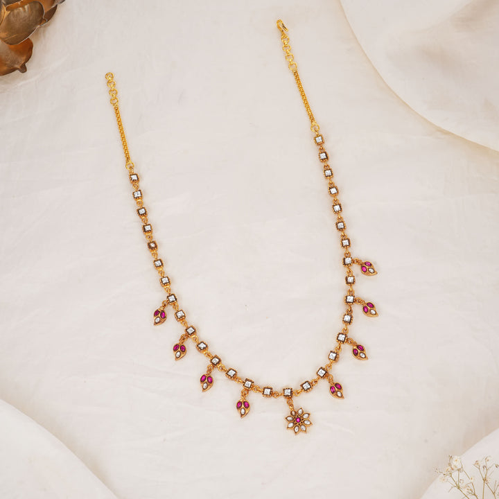 Trishikaa Kundan Long Necklace