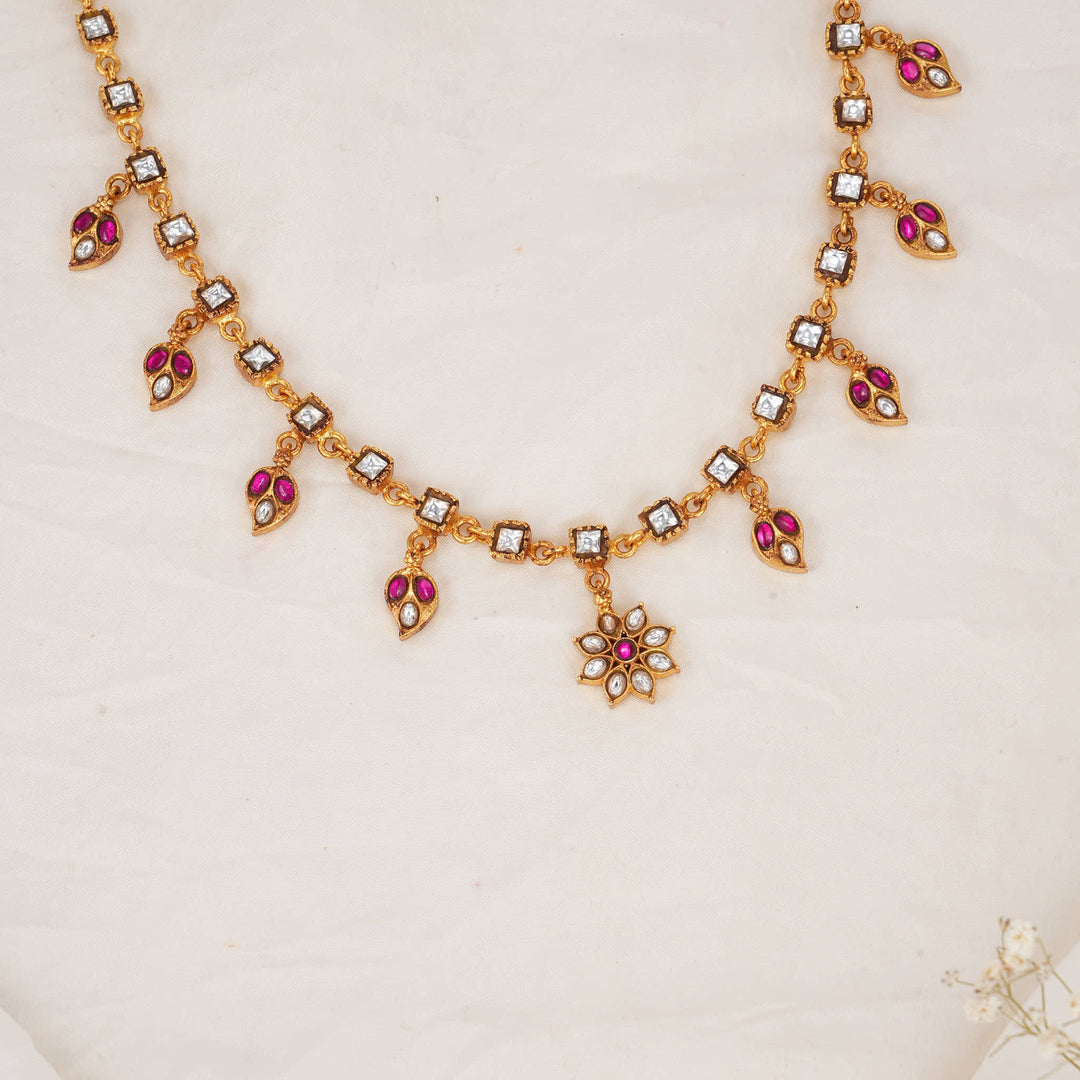 Trishikaa Kundan Long Necklace