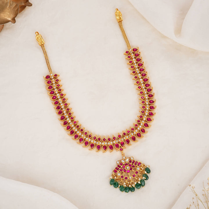 Athesha Reversible Kundan Short Necklace