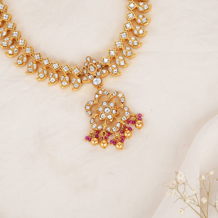 Rupani Reversible Kundan Short Necklace