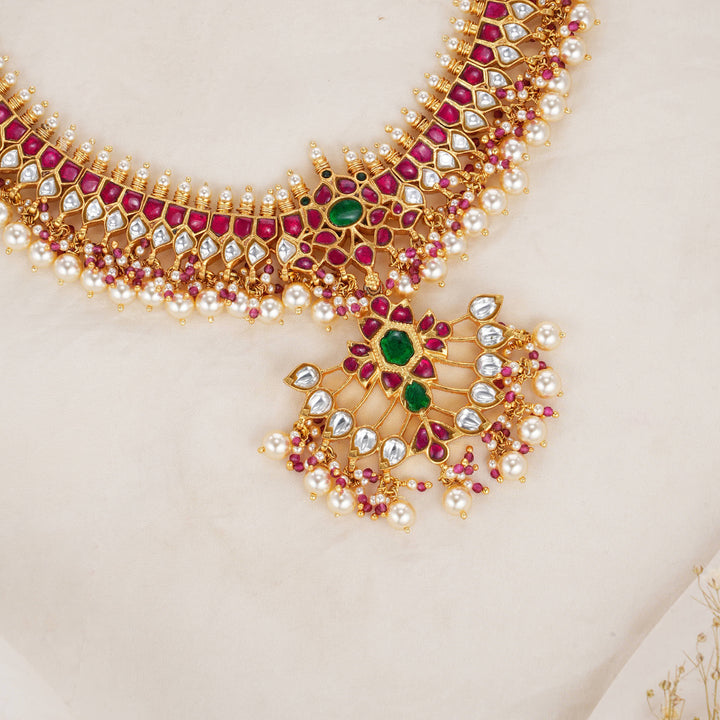 Dazzling Kundan Short Necklace