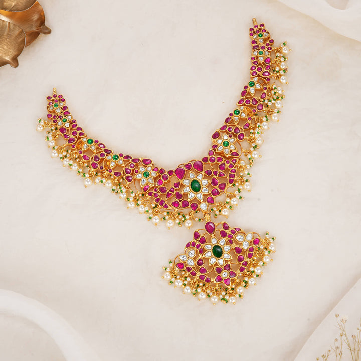 Mathisha Kundan Short Necklace