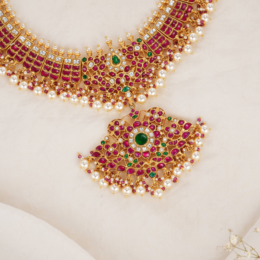 Grand Kundan Short Necklace