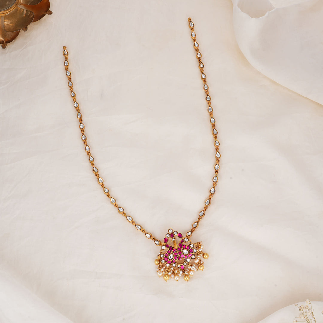 Charming Kundan Long Necklace