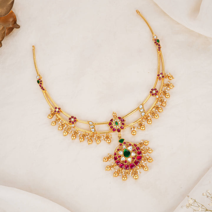 Ganisha Kundan Short Necklace