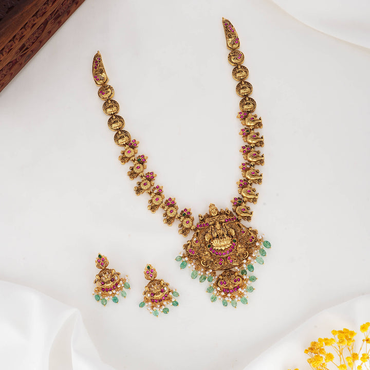Anusha Nagas Long Necklace Set