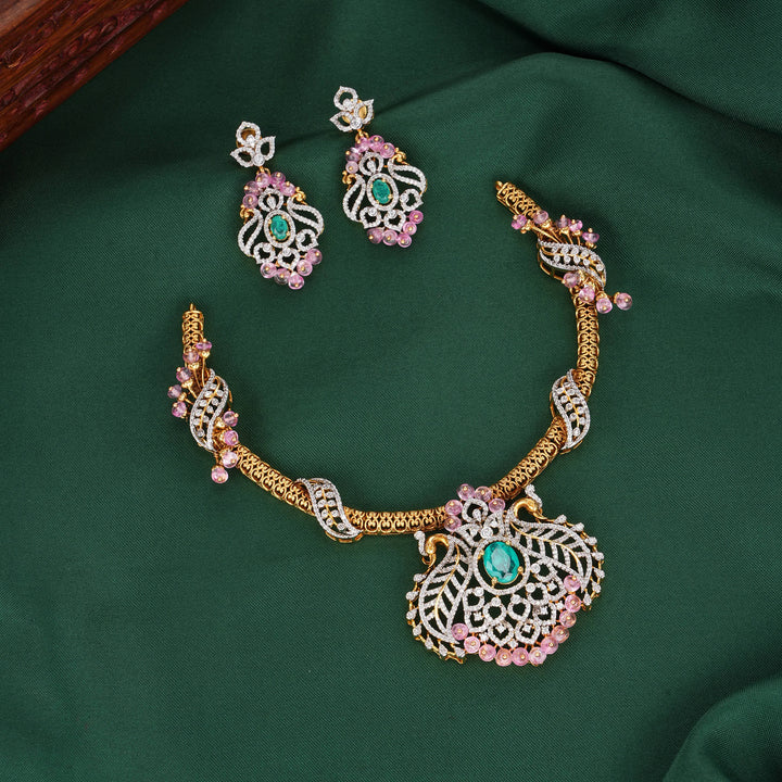 Nikitha Diamond Design Necklace Set