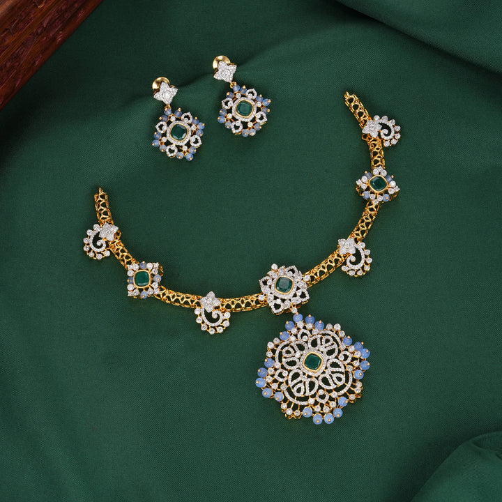 Saanvikaan  Diamond Design Necklace Set