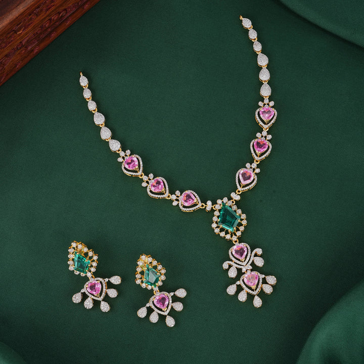 Prasintha Diamond Design Necklace Set