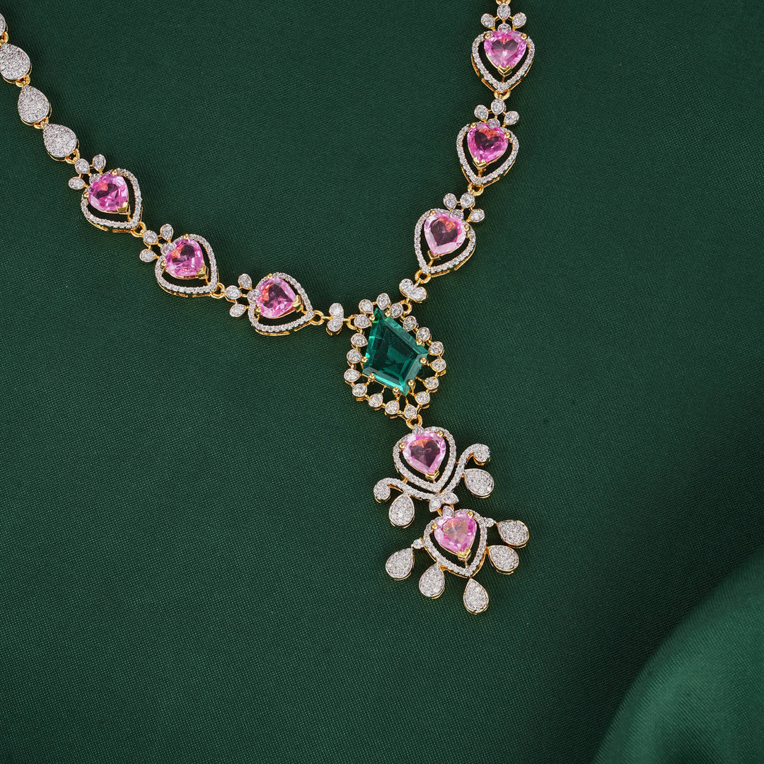 Prasintha Diamond Design Necklace Set