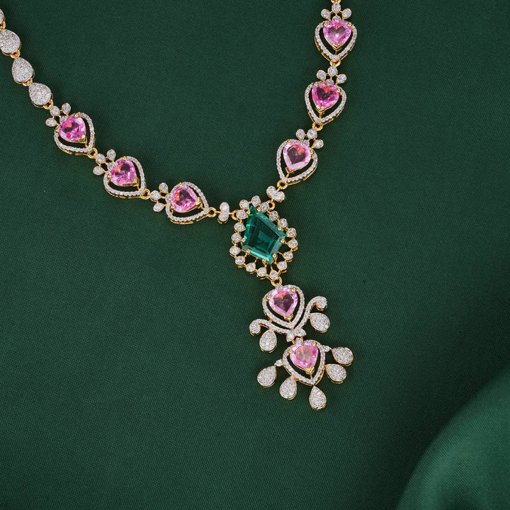 Prasintha Diamond Design Necklace Set