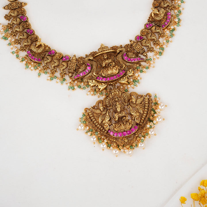 Traditional 3D Spl Short Necklace Set