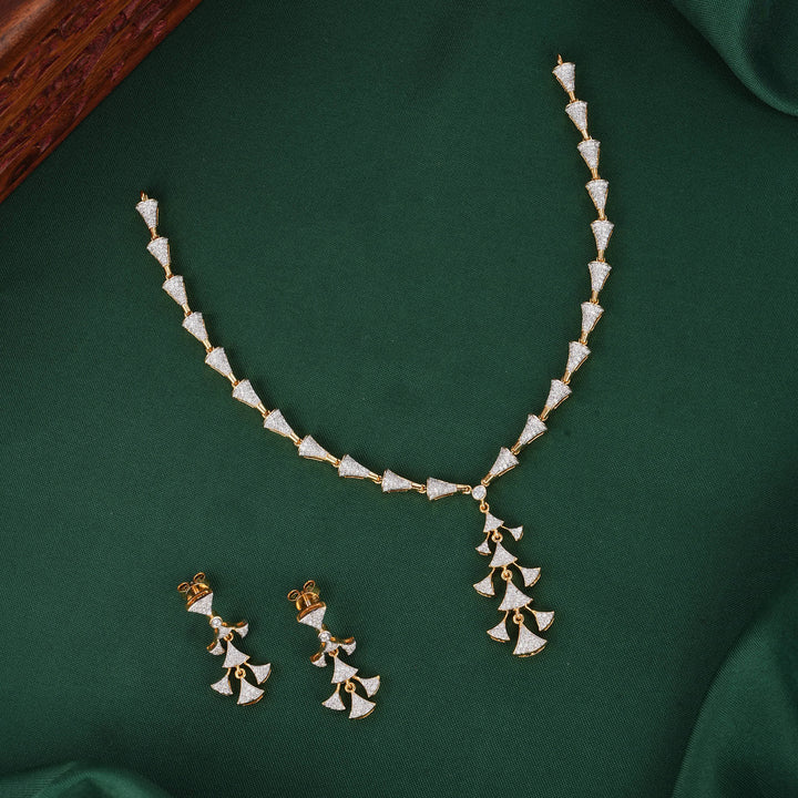 Avenza Diamond Design Necklace Set