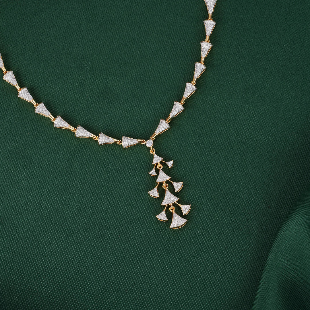 Avenza Diamond Design Necklace Set
