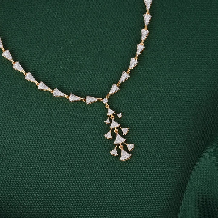 Avenza Diamond Design Necklace Set