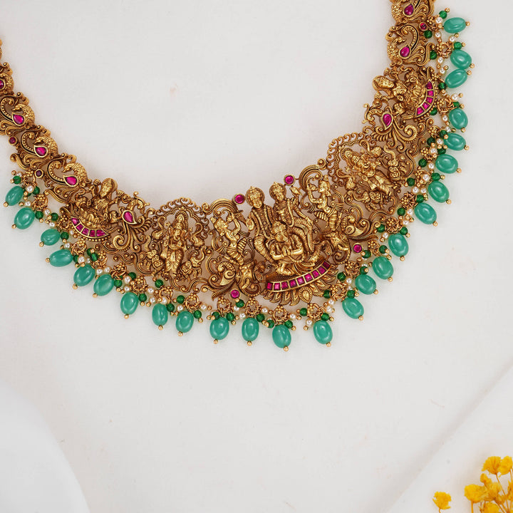 Traditional 3D Spl Short Necklace Set