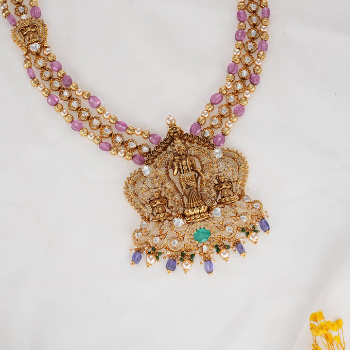 Madurai Meenakshi 3D Spl Long Necklace Set