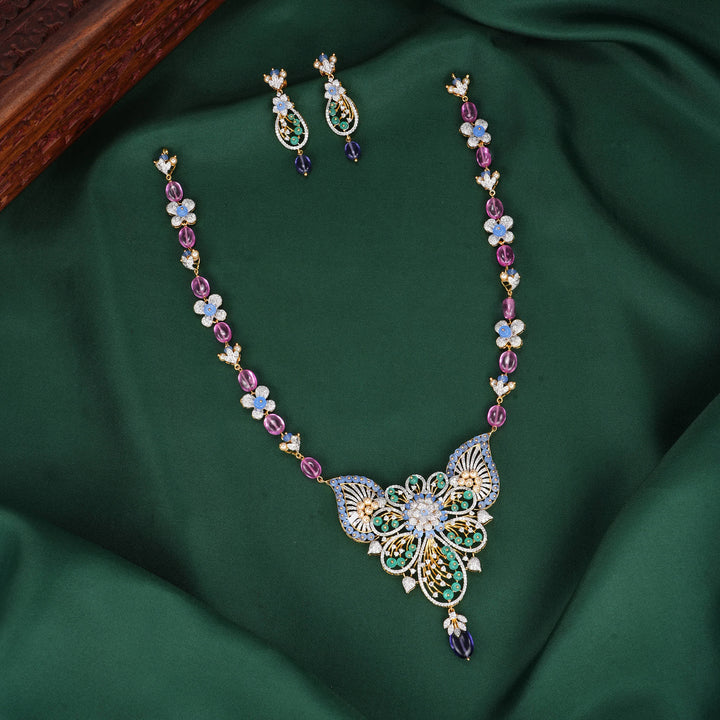 Mahisha Diamond Design Necklace Set