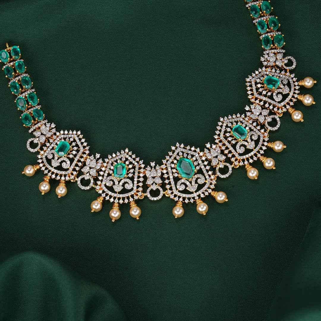 Naviya Diamond Design Necklace Set