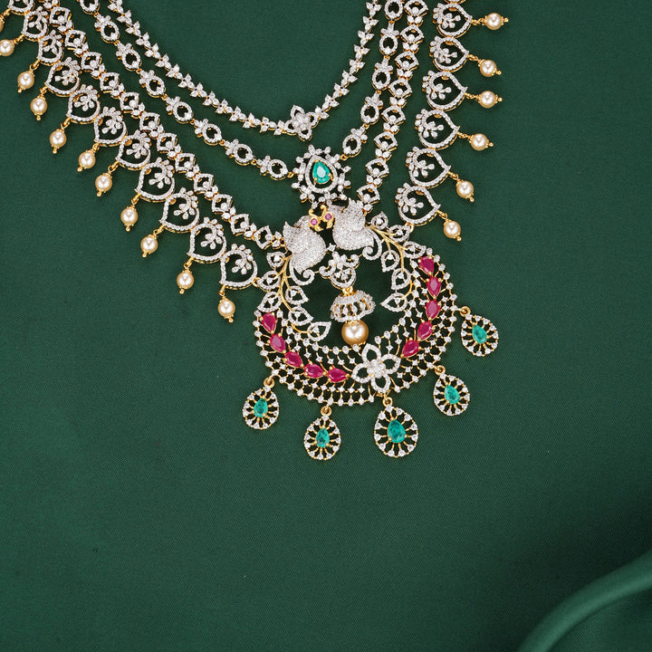 Dhashikha Diamond Design Necklace Set
